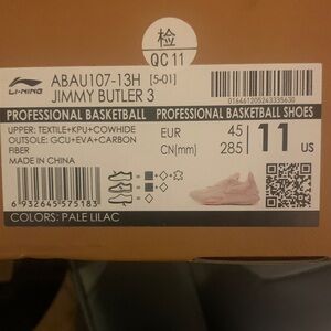 Li-Ning Jimmy Butler 3 Men's Athletic Shoes - Pale Lilac